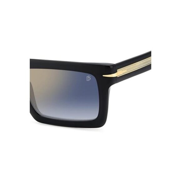 New DAVID BECKHAM Black Square DB 7126/S 2M21V Sunglasses Women - Picture 3 of 4